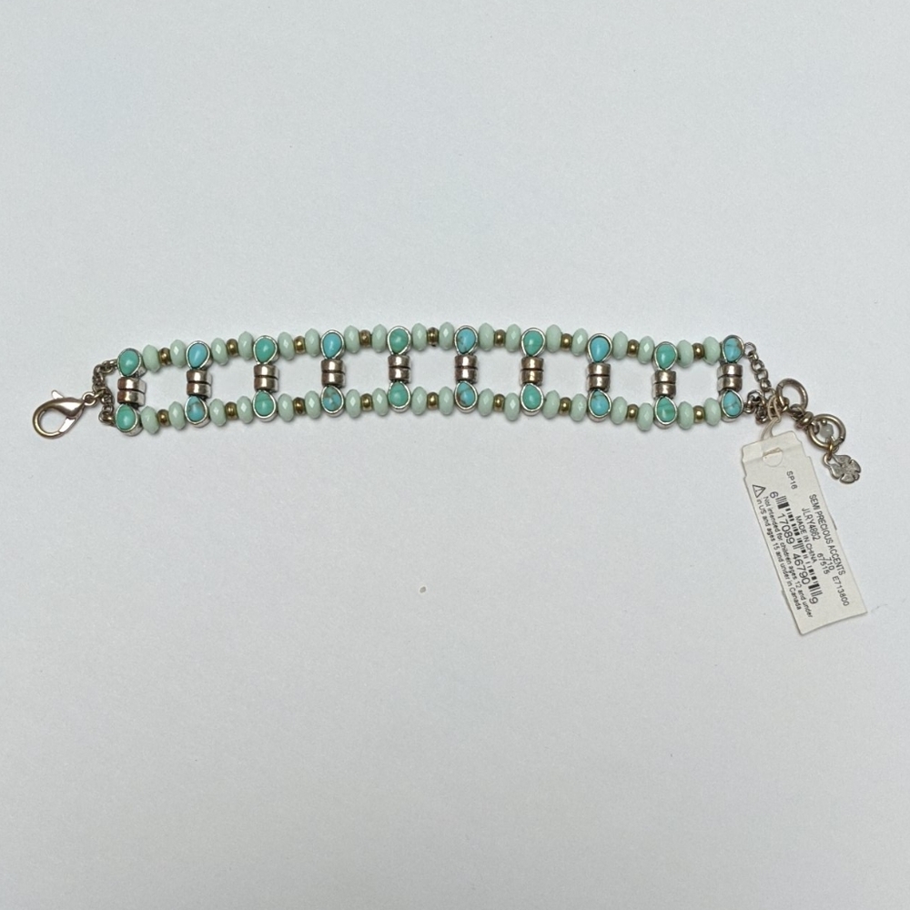 NWT Lucky Brand Turquoise Stone Bracelet